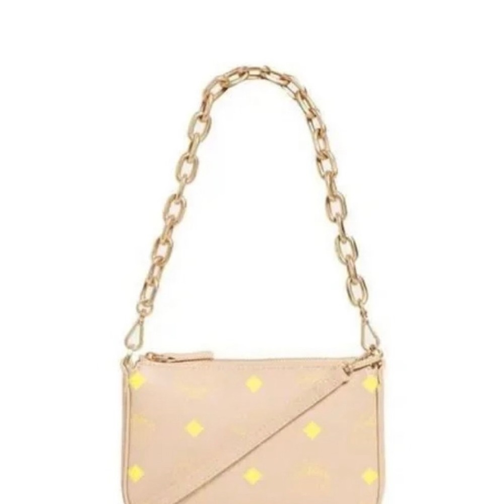 MCM  Mini Color Splash Logo Pouch-On-Chain, Crossbody & Shoulder Purse - Picture 2 of 15